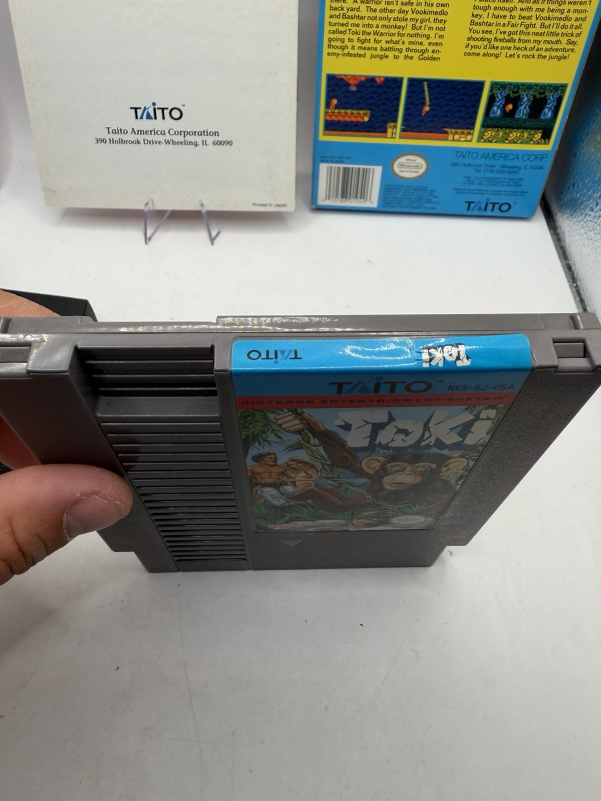 Nintendo NES Toki CIB Very Good Condition Collectors Quality Fast Shipping
