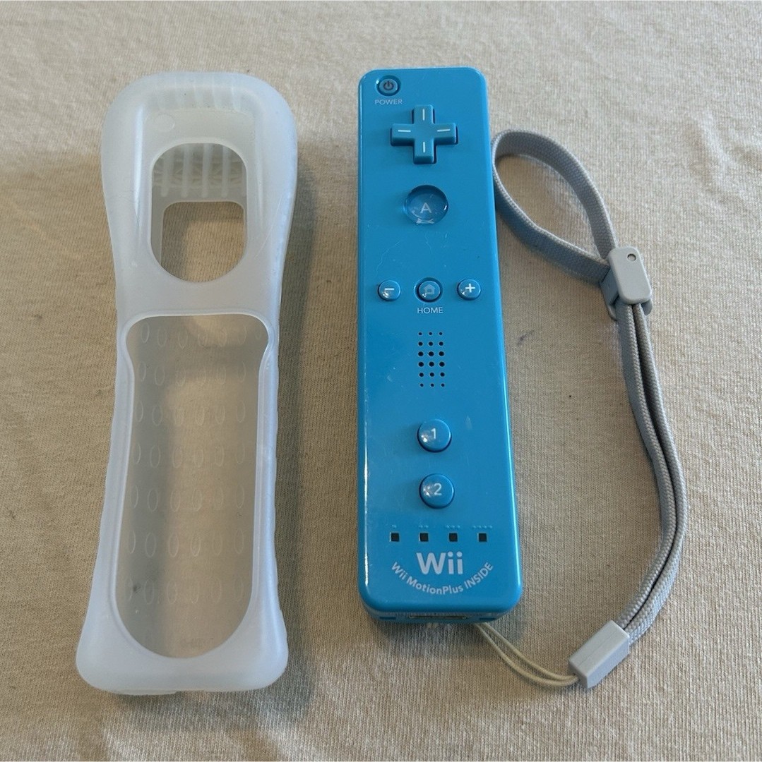 MotionPlus Blue Wireless w/ Wrist Strap & Silicone Sleeve *CLEANED* *TESTED*