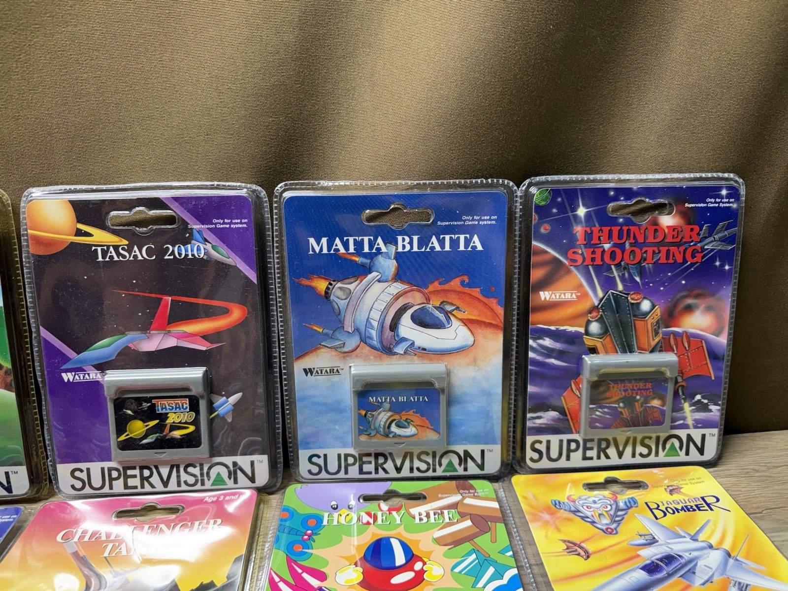 Rare Vintage Watara Supervision Handheld Console New Sealed Games Lot Of 25 NIB