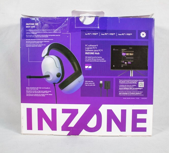 Sony INZONE H3 Wired Gaming Headset – Black And White