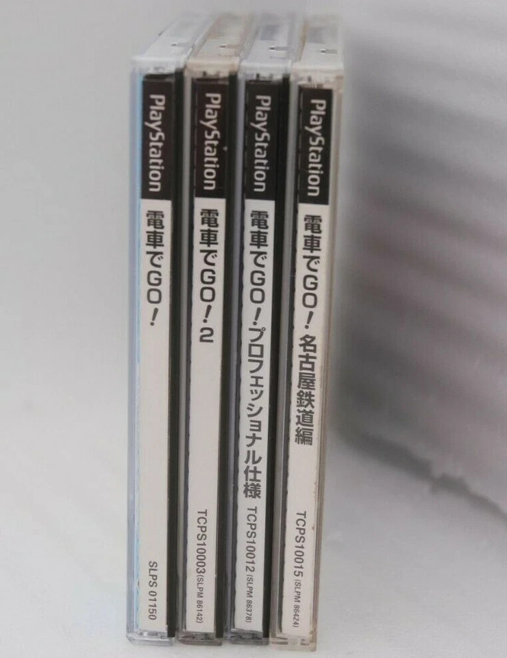 PS1 DENSHA DE GO! 1 2 Nagoya Railroad & Professional 4Games Japan import Train