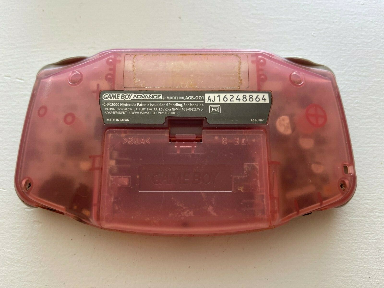Nintendo Game Boy Advance – Fuschia Pink – Good Condition 100% OEM