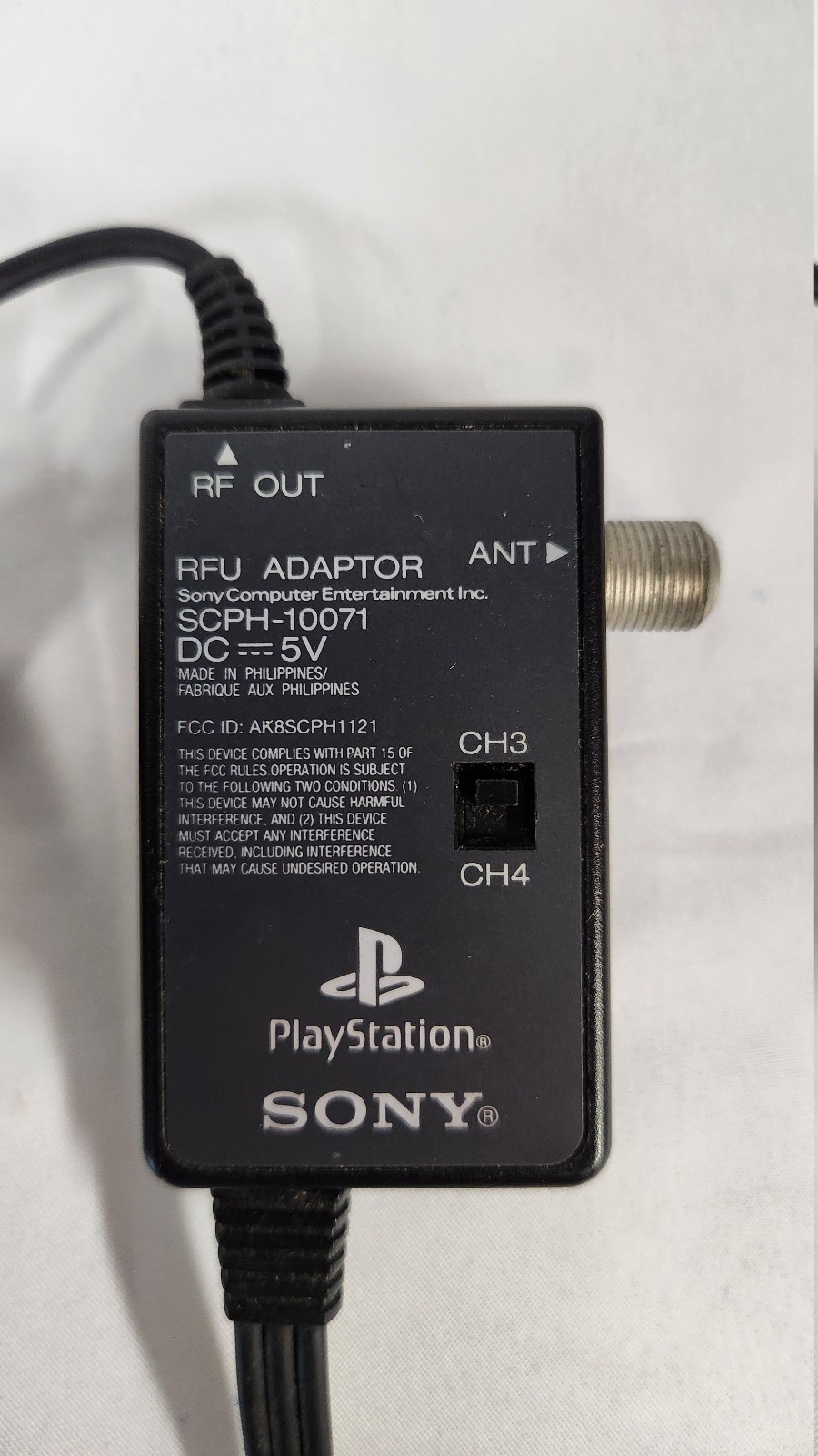 RFU adapter for use with Playstation 1 and 2 verified working OEM