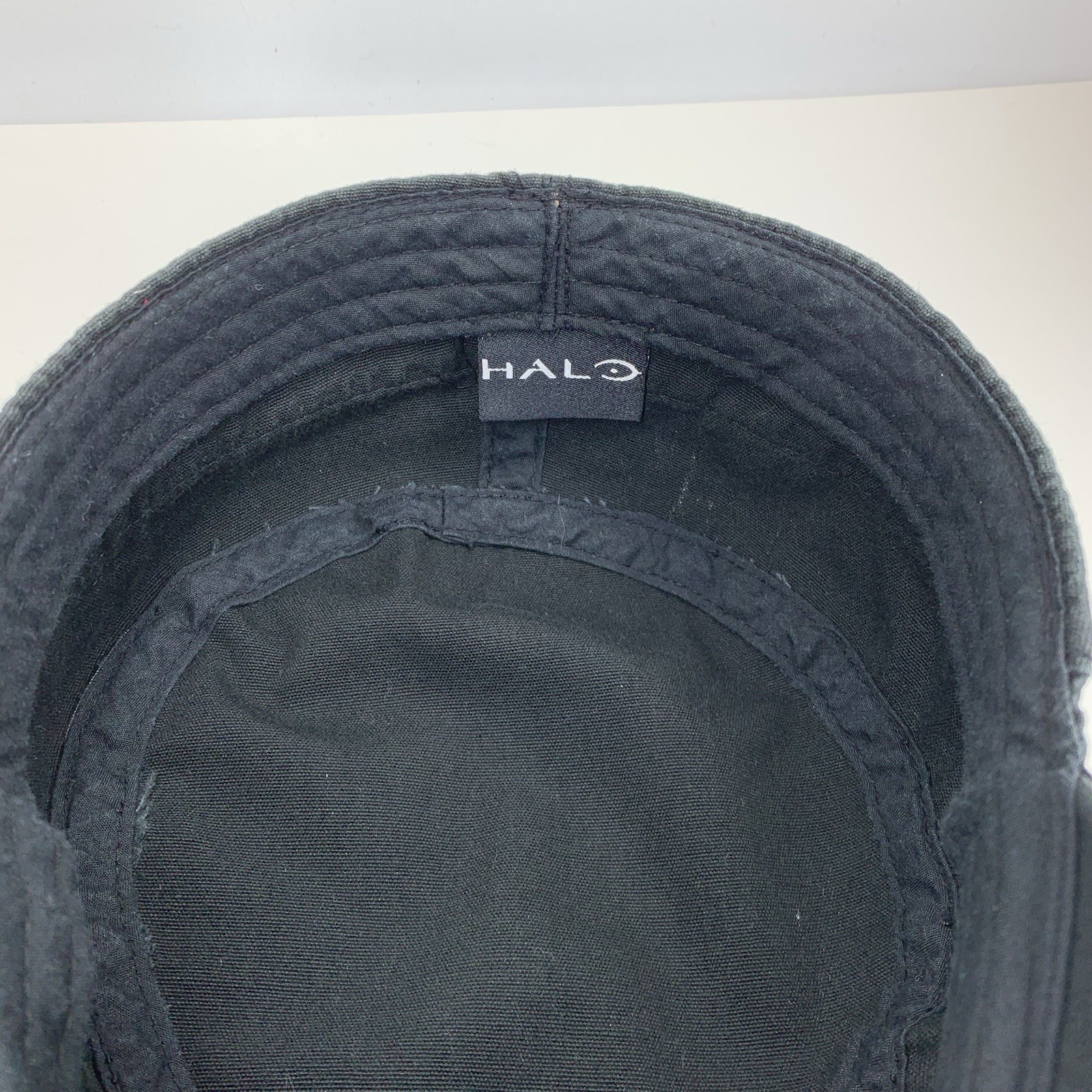 Halo 4 UNSC Hat Small/Med Fitted Black Cadet Cap 2012 Microsoft