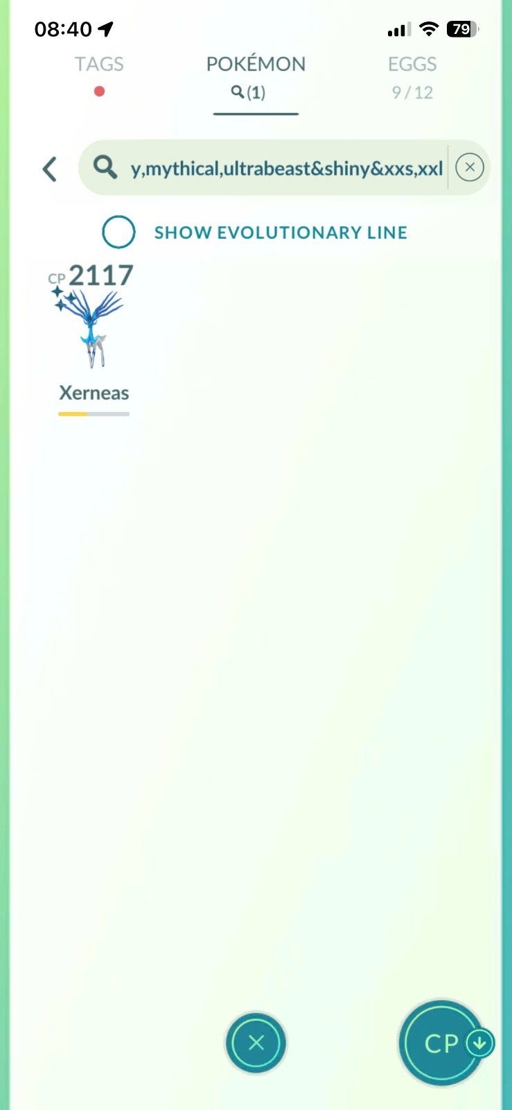PoGo ✨ Shiny Xerneas size XXL ✨Trade 20k Dust or Mini PTC