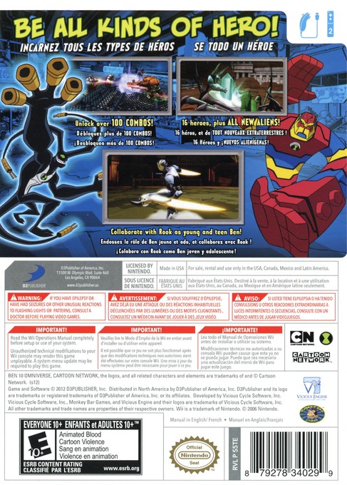 Ben 10: Omniverse Standard (Wii Wii) – cib Complete
