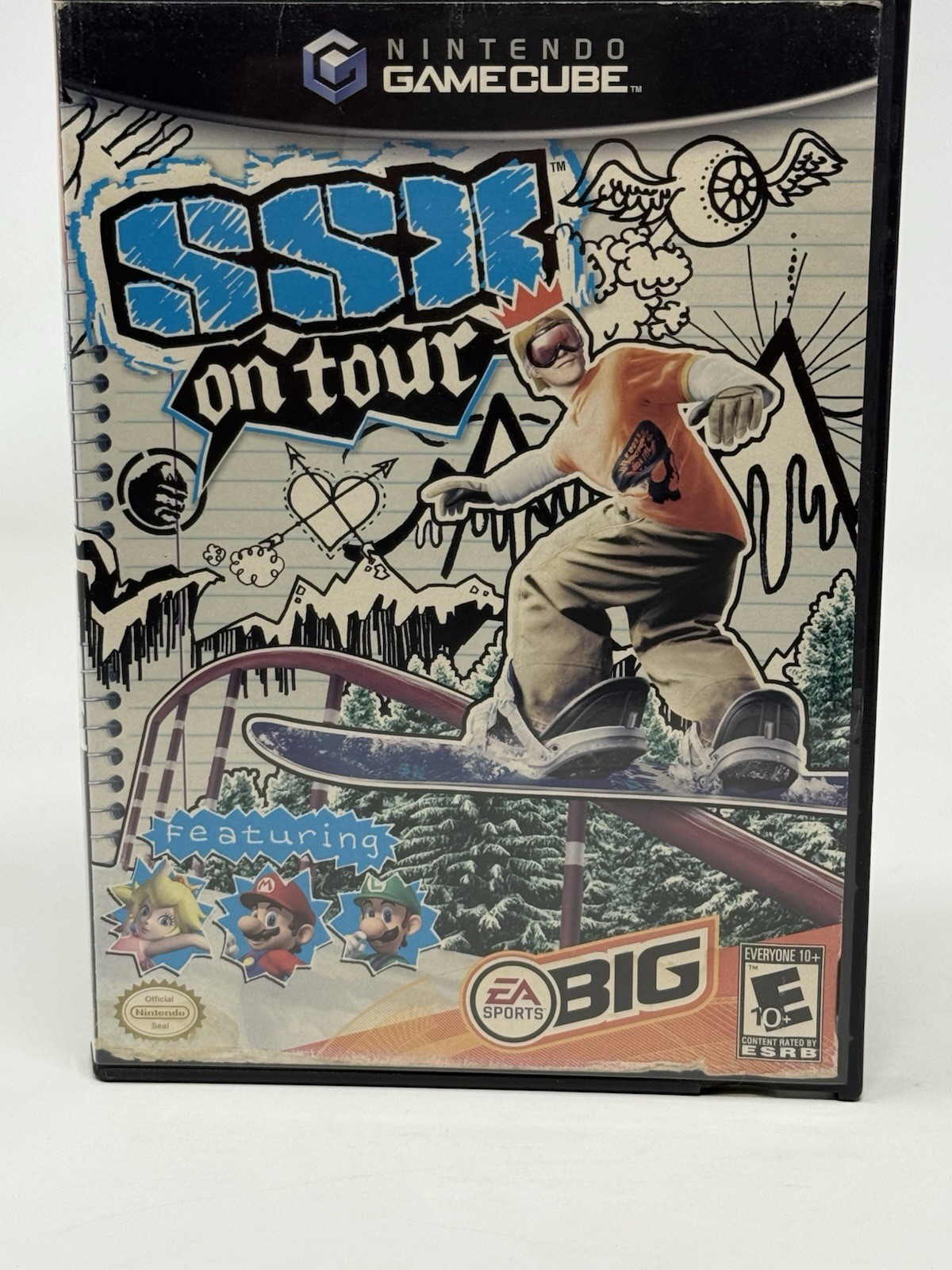 SSX on Tour Nintendo GameCube GC Game + Case Mint Disc Tested Featuring Mario