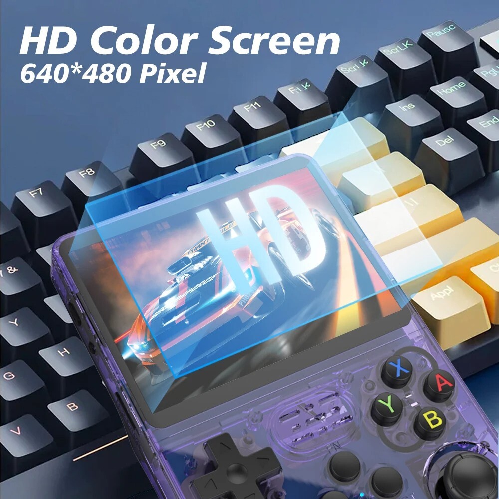 Retro Handheld Video Game Console 64-128GB 20000 Games 3.5 Inch IPS Screen R36S
