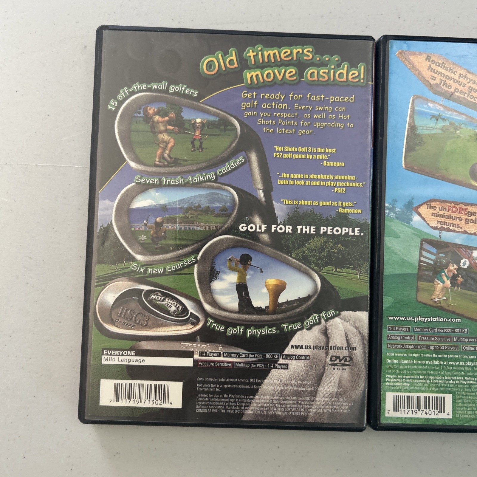 Hot Shots Golf 3 & Fore PS2 Game Bundle Sony PlayStation 2 Tested Works