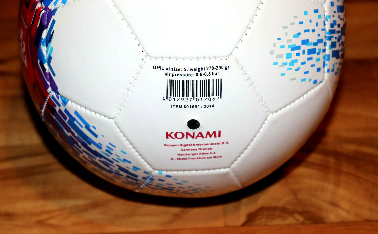 PES Pro Evolution Soccer official size 5 Match Ball Football By Konami Rare