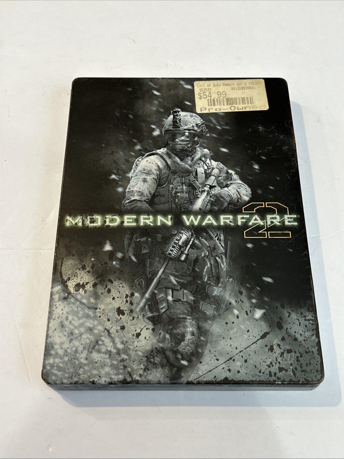 Modern Warfare 2 Steelbook Xbox 360 In Metal /Tin Collector Case W/Manual