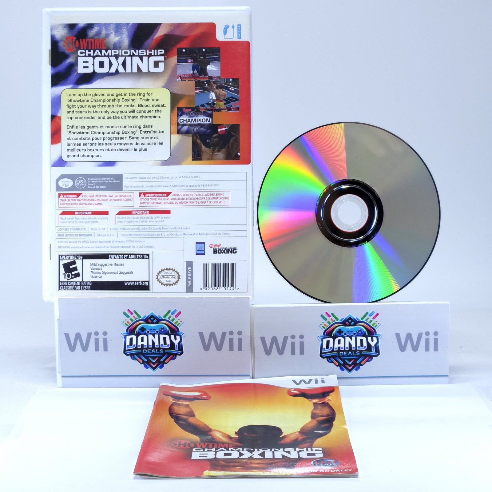 Showtime Championship Boxing CIB W/ Manual – Wii