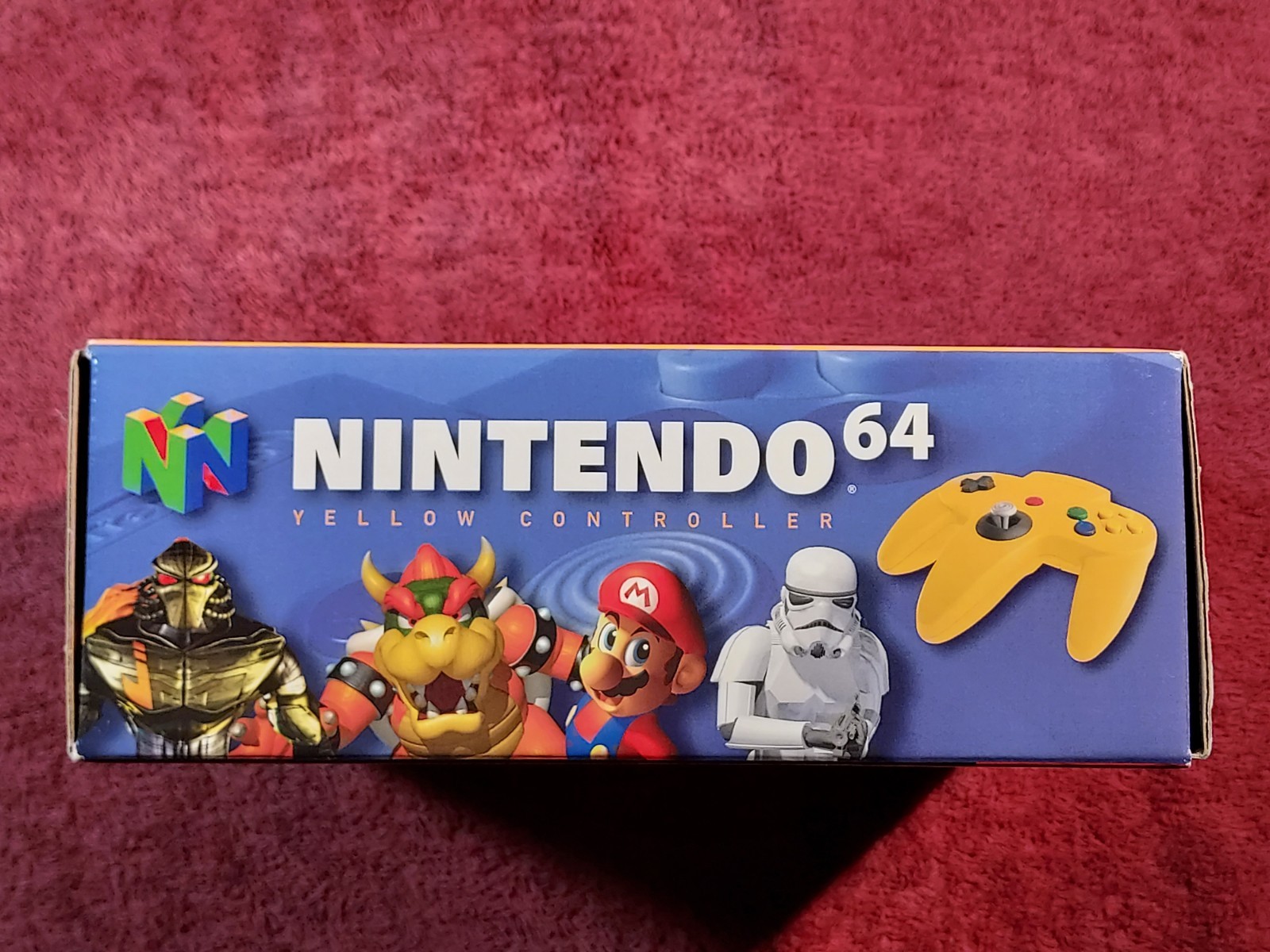 Official Nintendo 64 N64 Yellow Controller CIB Complete in Box Original Genuine