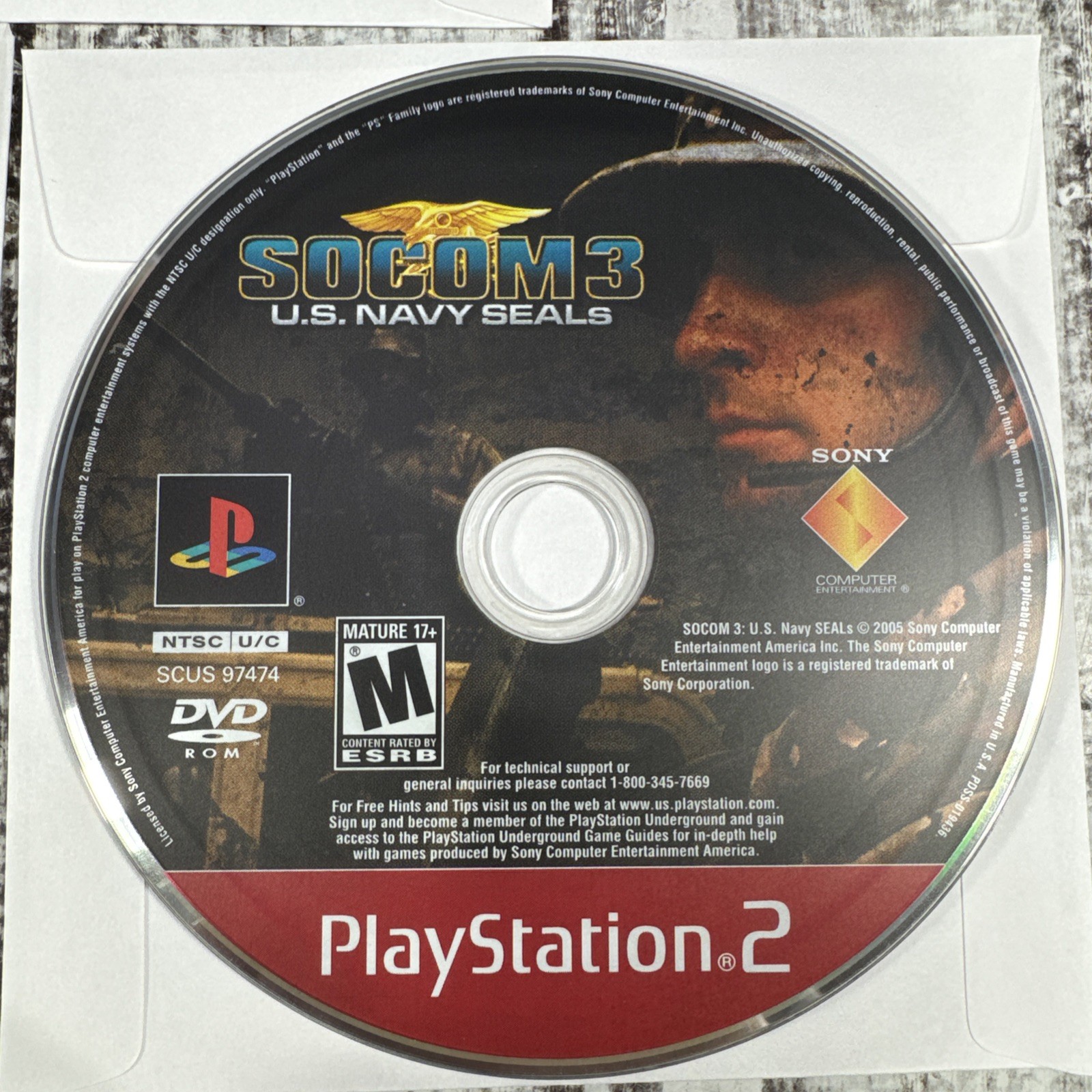 Sony PlayStation 2 PS2 Disc ONLY TESTED SOCOM US NAVY SEALS 1 2 3 BUNDLE LOT