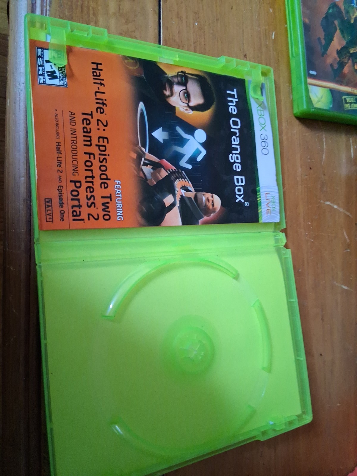 Microsoft Xbox 360 The Orange Box DVD Keep Case Box Only (No Disc)