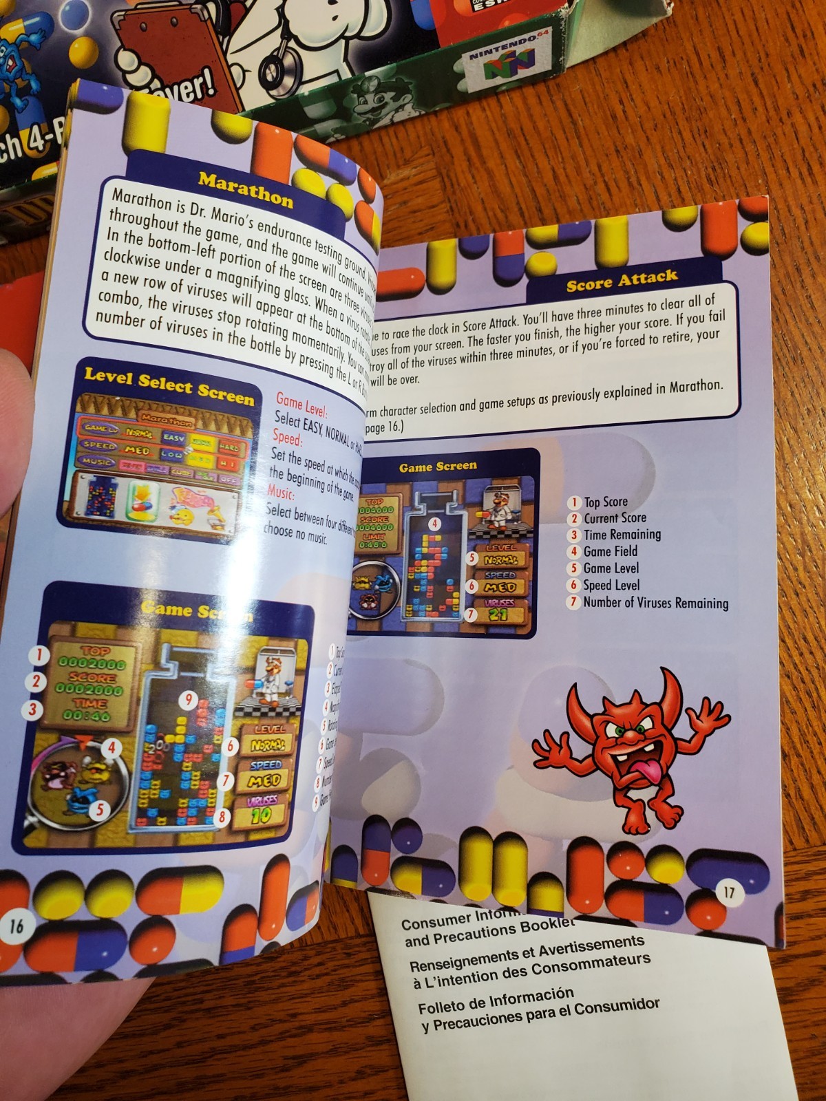 Dr. Mario 64 N64 Nintendo 64 | 2001 | Box & Manual ONLY