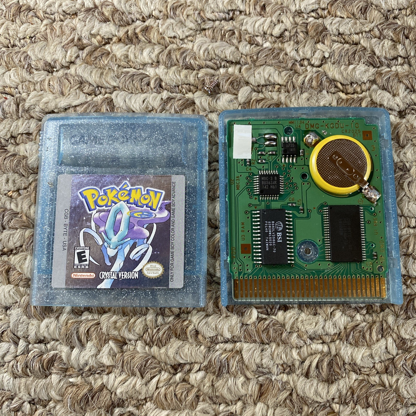 Pokémon: Crystal GBC (Game Boy Color, 2001) *New Battery* Authentic & Tested
