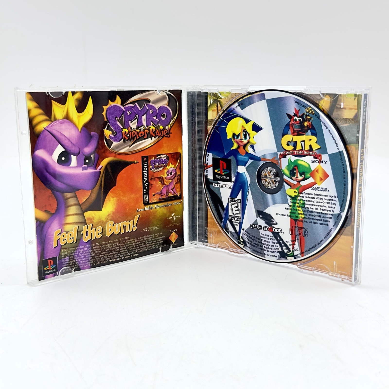 Crash Team Racing CTR Sony PlayStation 1 PS1 TESTED Complete CIB Resurfaced READ