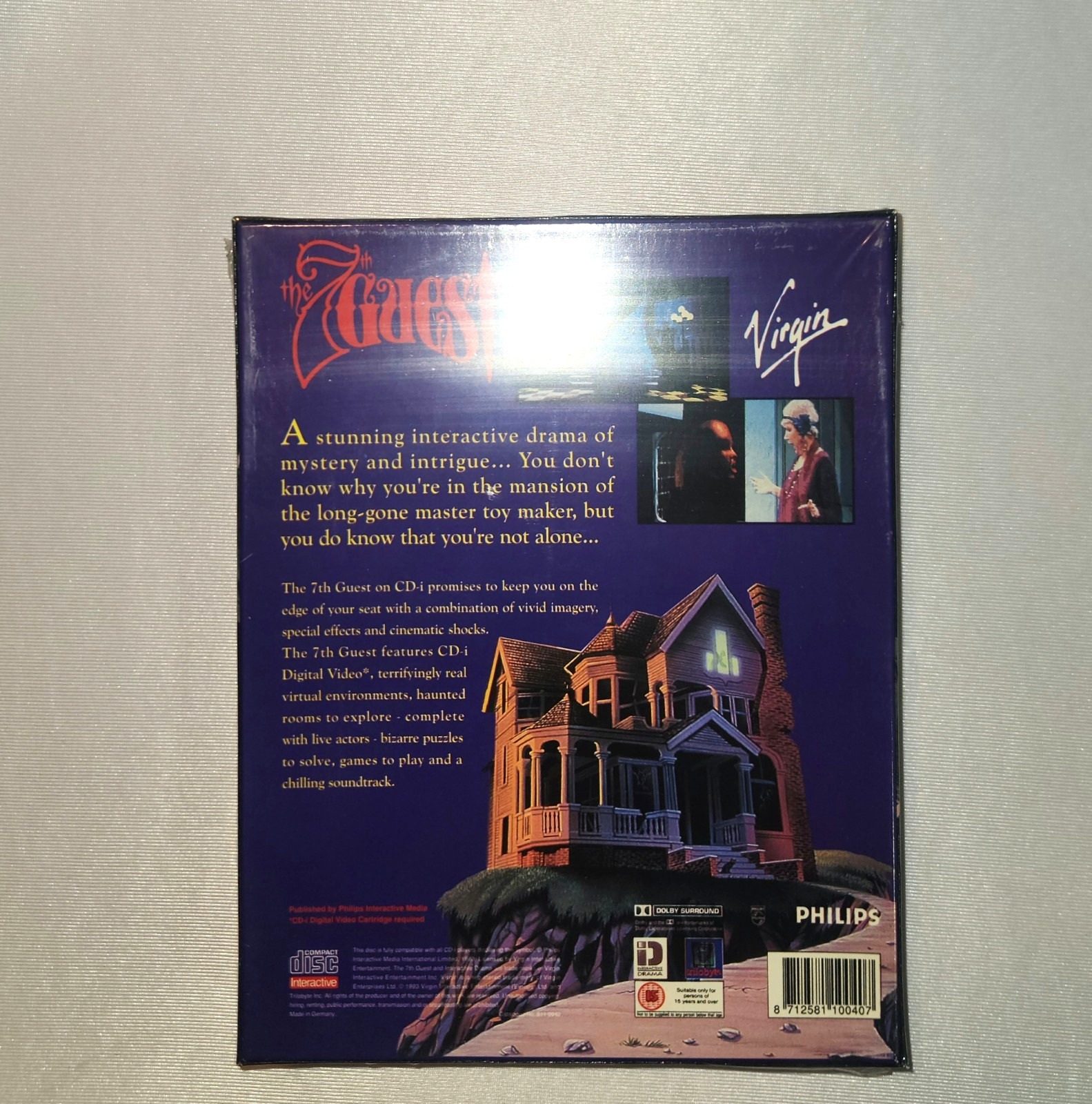 The 7th Guest (Philips CD-i, 1993) Virgin New Factory Sealed Made in Germany