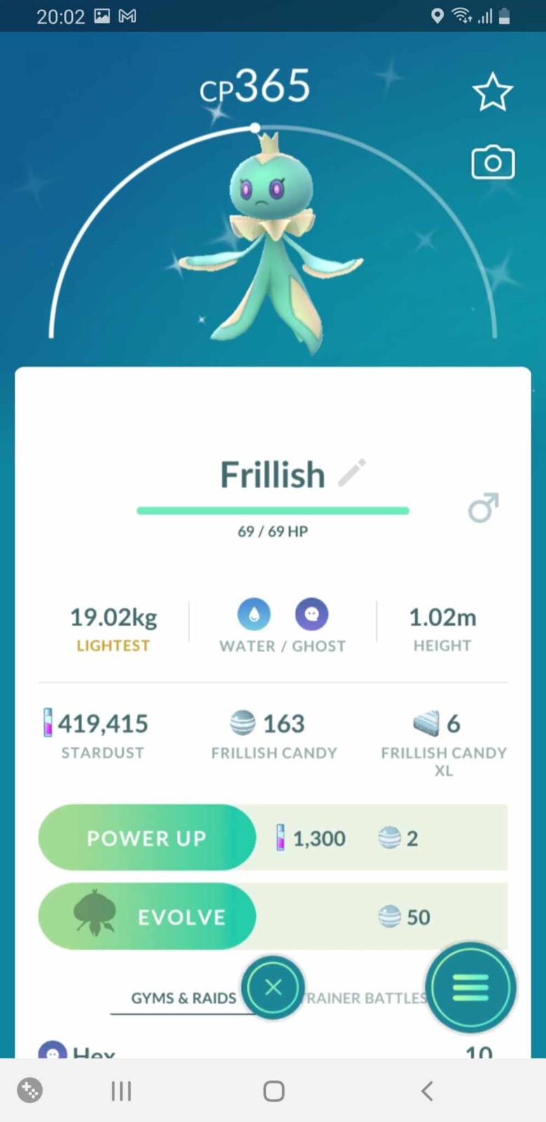 Shiny Frillish Male or Female, Pokèmon Go, registered or ultra friends