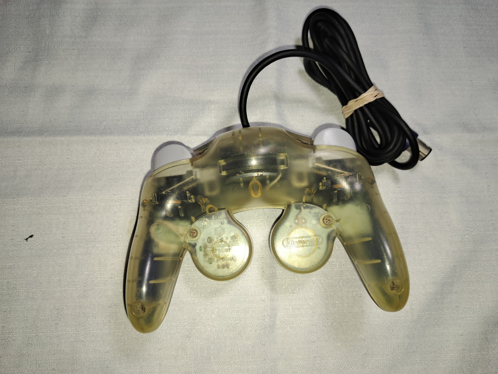 Genuine OEM Nintendo GameCube DOL-003 Indigo Purple/Clear Controller Tested