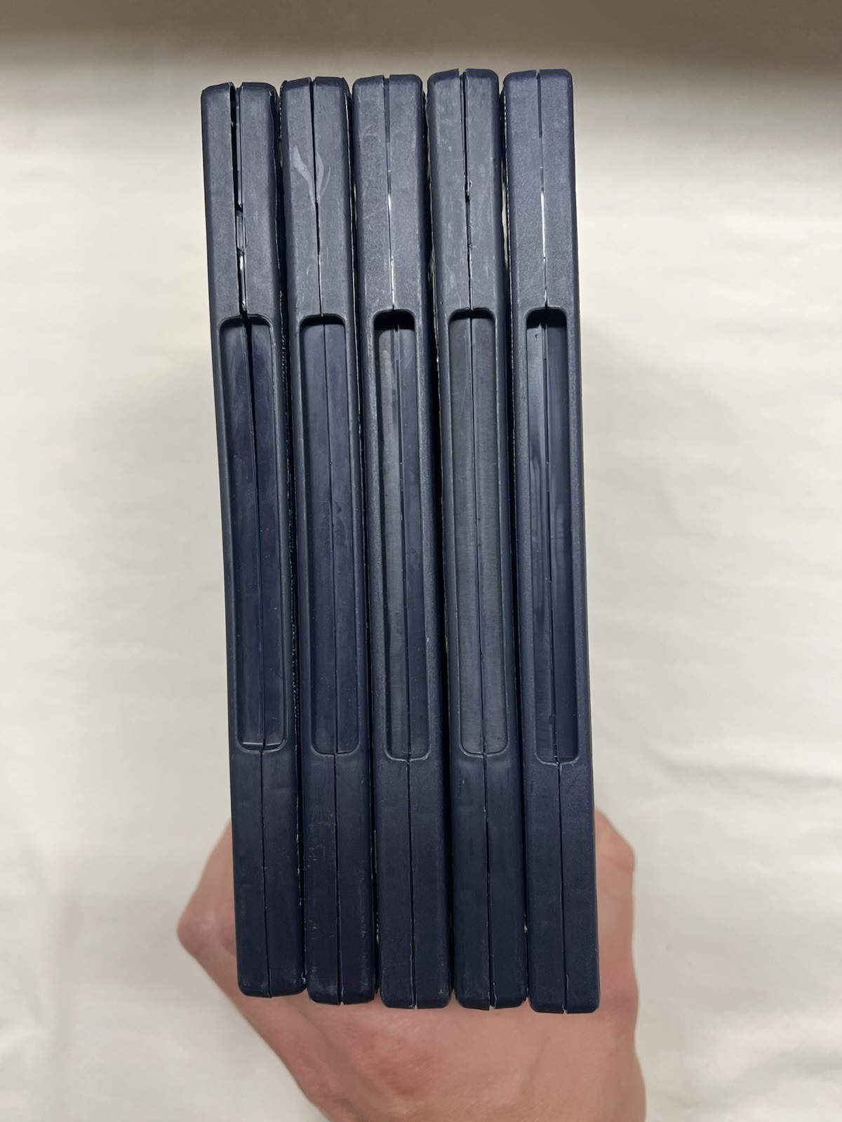 Lot of 5 OEM PlayStation &PS2 Empty Replacement Cases Without Memory Card Holder