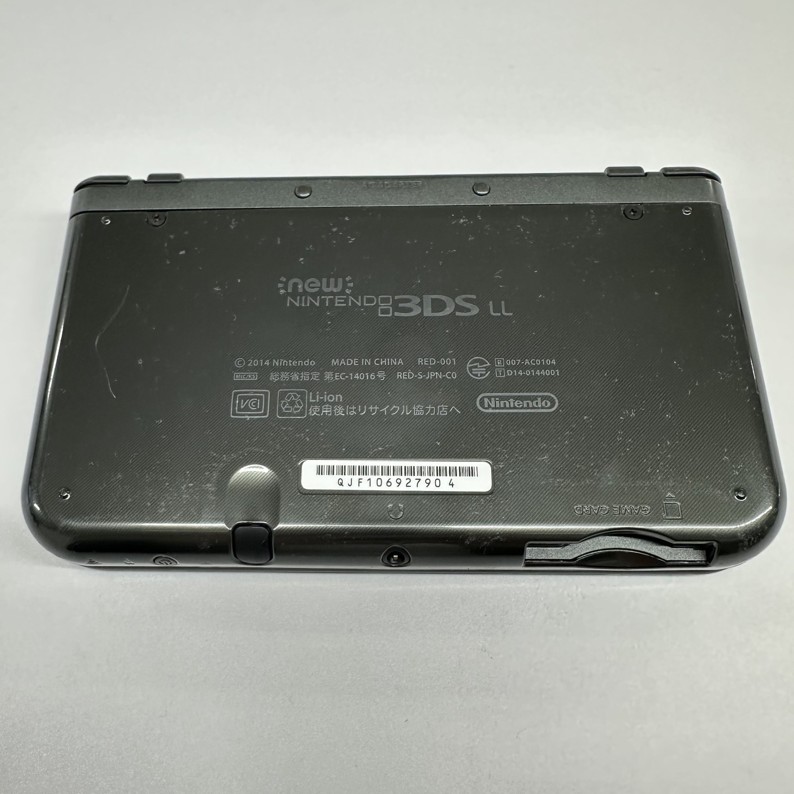 “EXCELLENT” Nintendo new 3DS LL XL Metallic black NTSC-J W/ STYLUS