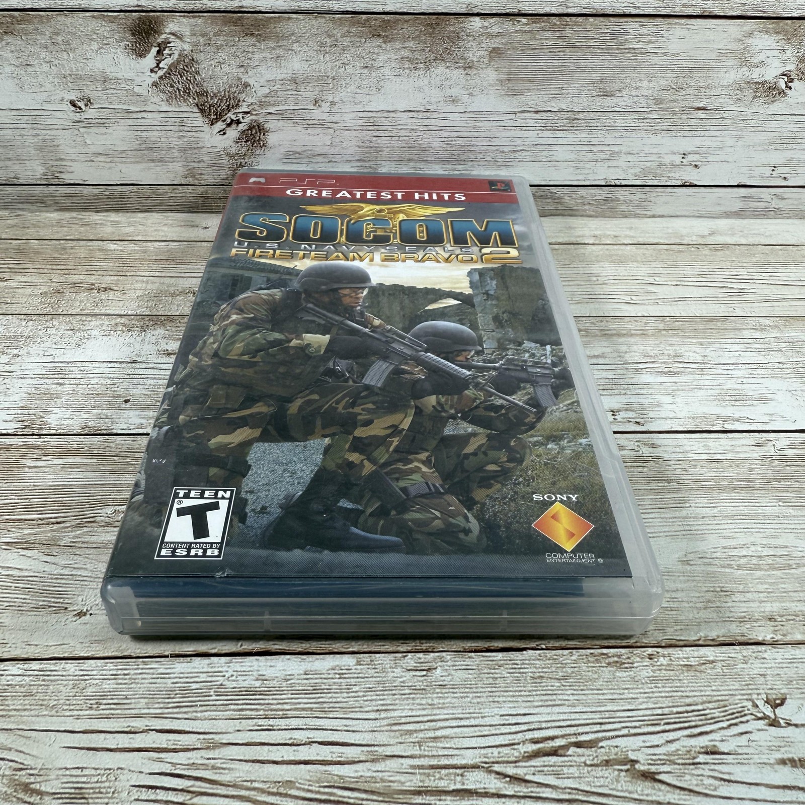SOCOM Fireteam Bravo 2 PSP Complete Greatest Hits Navy SEALs Tested CIB