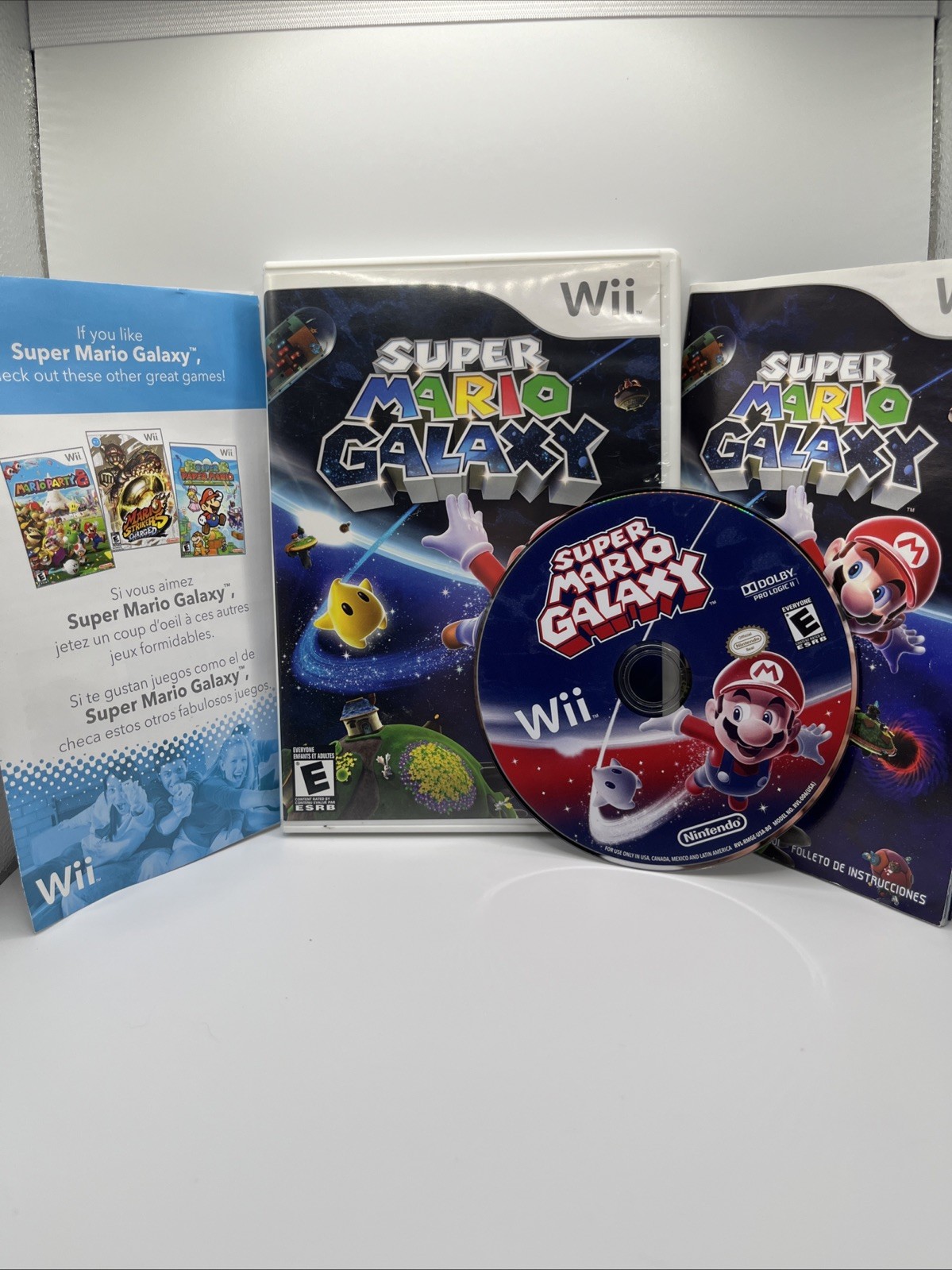 Super Mario Galaxy (Nintendo Wii, 2007) CIB Complete In Box w/ Manual