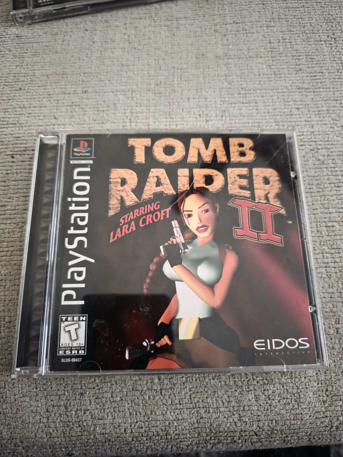 TOMB RAIDER II SONY PS1 1998 BLACK LABEL TESTED WORKING! CIB W/REGISTRATION CARD