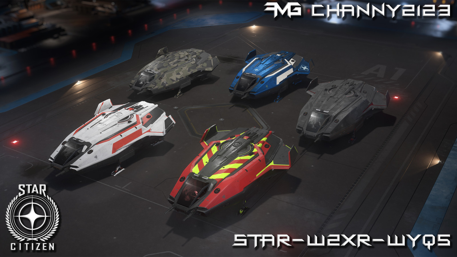 Star Citizen Ship Paint Skins – Subscriber and Concierge Loot (Can split packs)