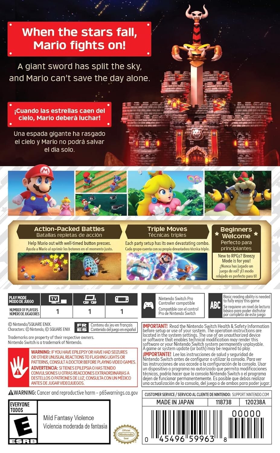 Super Mario RPG Nintendo Switch UAE version (Not US Version)