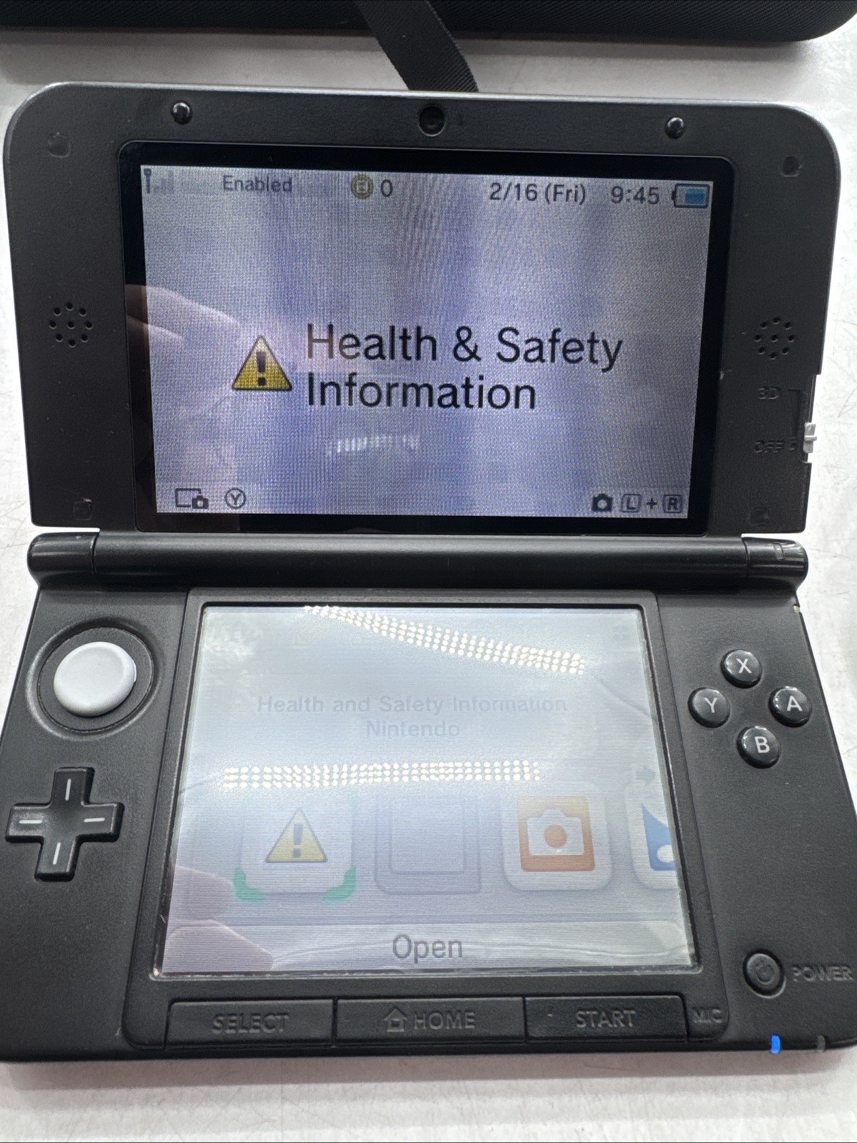 Nintendo 3DS XL Red Handheld Console with Charger
