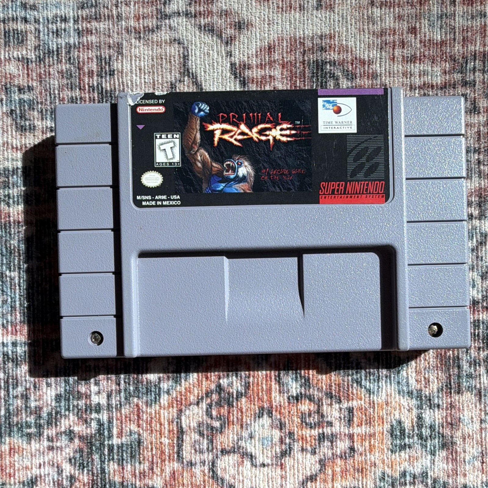 Time Warner Interactive Primal Rage Nintendo SNES Fighting T NTSC-U/C