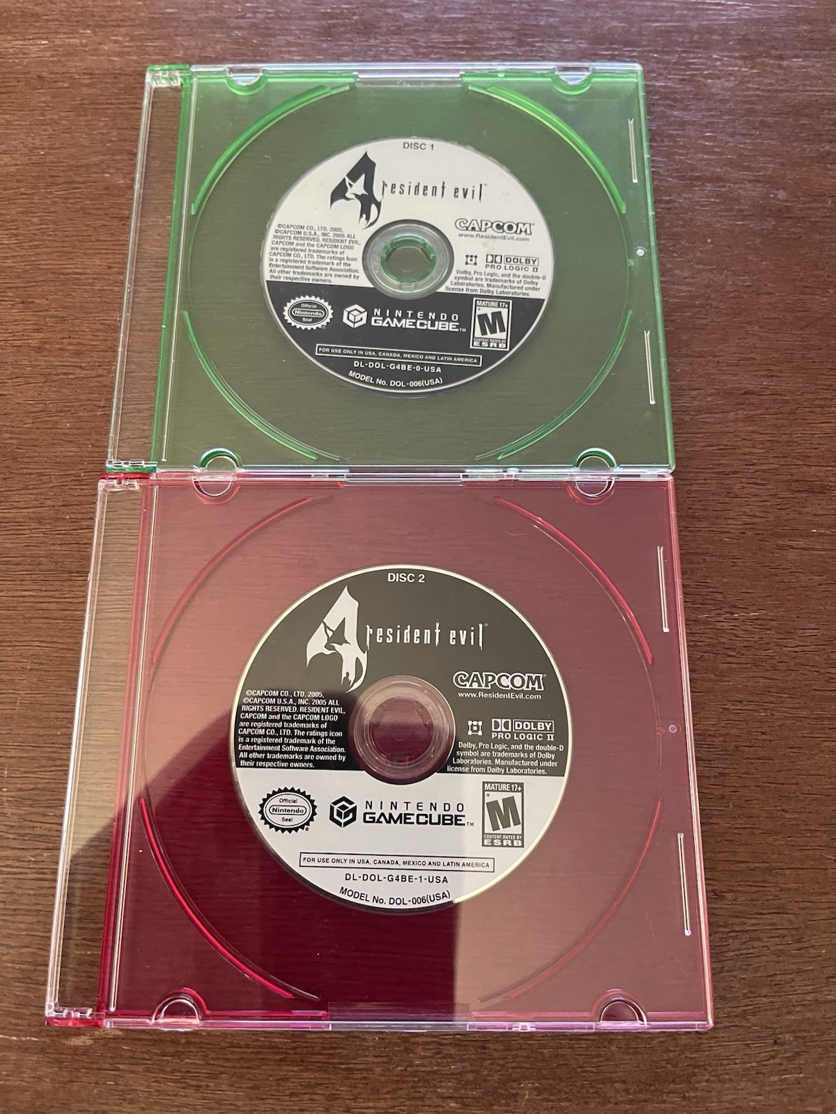 Resident Evil 4 Discs Only Nintendo GameCube Clean Tested Working Good Condition