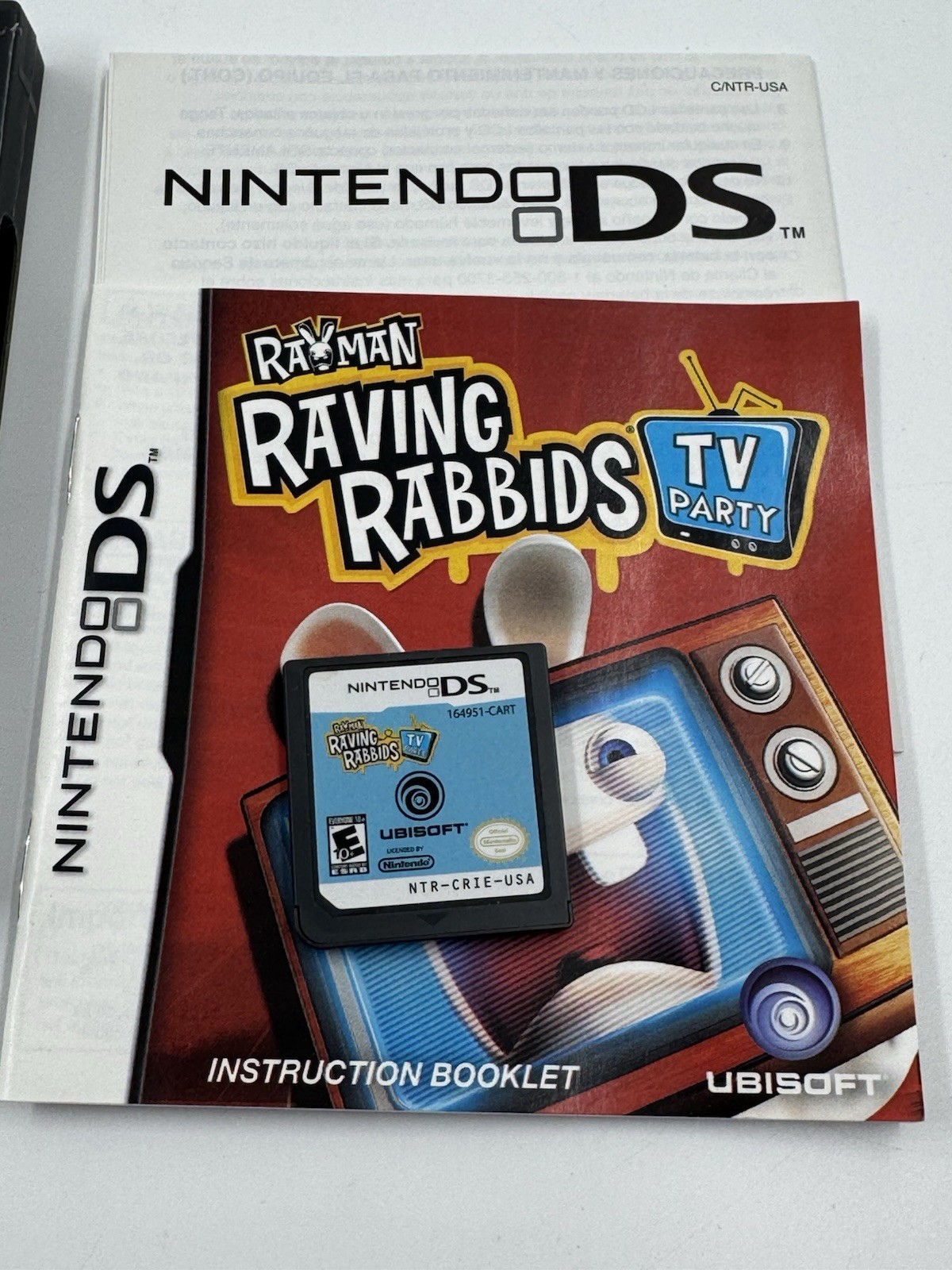 Rayman Raving Rabbids TV Party (Nintendo DS, 2008) CIB Complete w/ Manual Tested