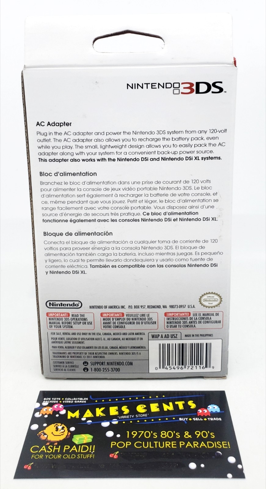 OEM Nintendo DS Nintendo DSi AC Adapter Genuine Power Supply BRAND NEW SEALED