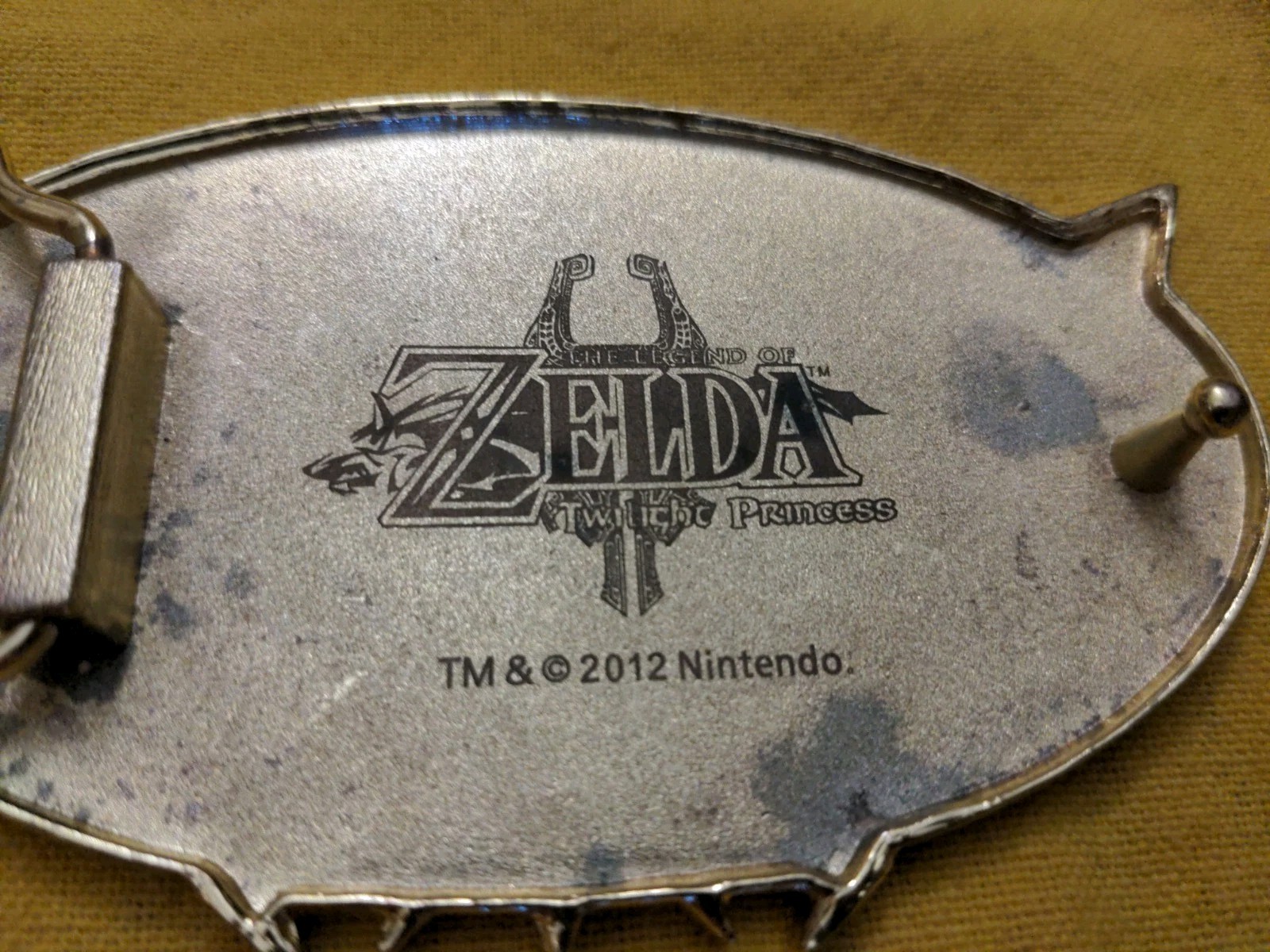 Nintendo The Legend Of Zelda 2012 Triforce Belt Buckle Green Twilight Princess