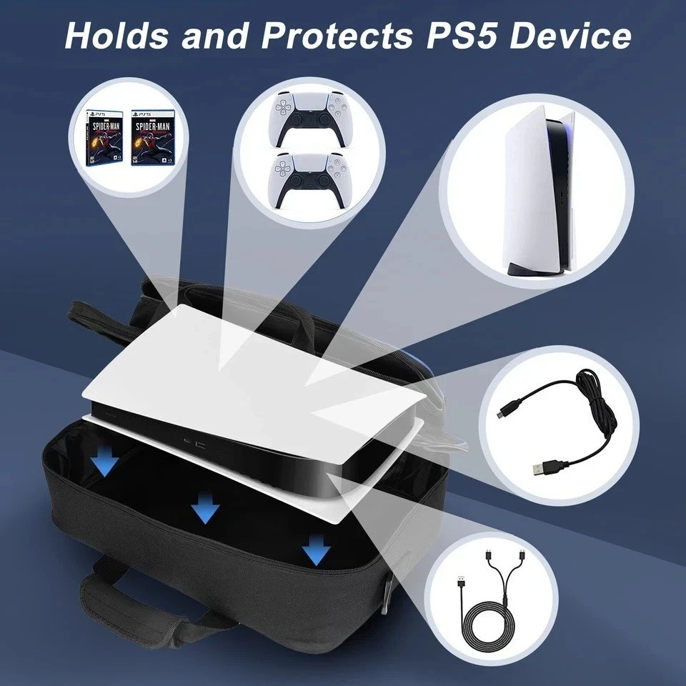 Travel Carrying Bag Case Travel Handbag Storage For PS5 Game Console Accessories