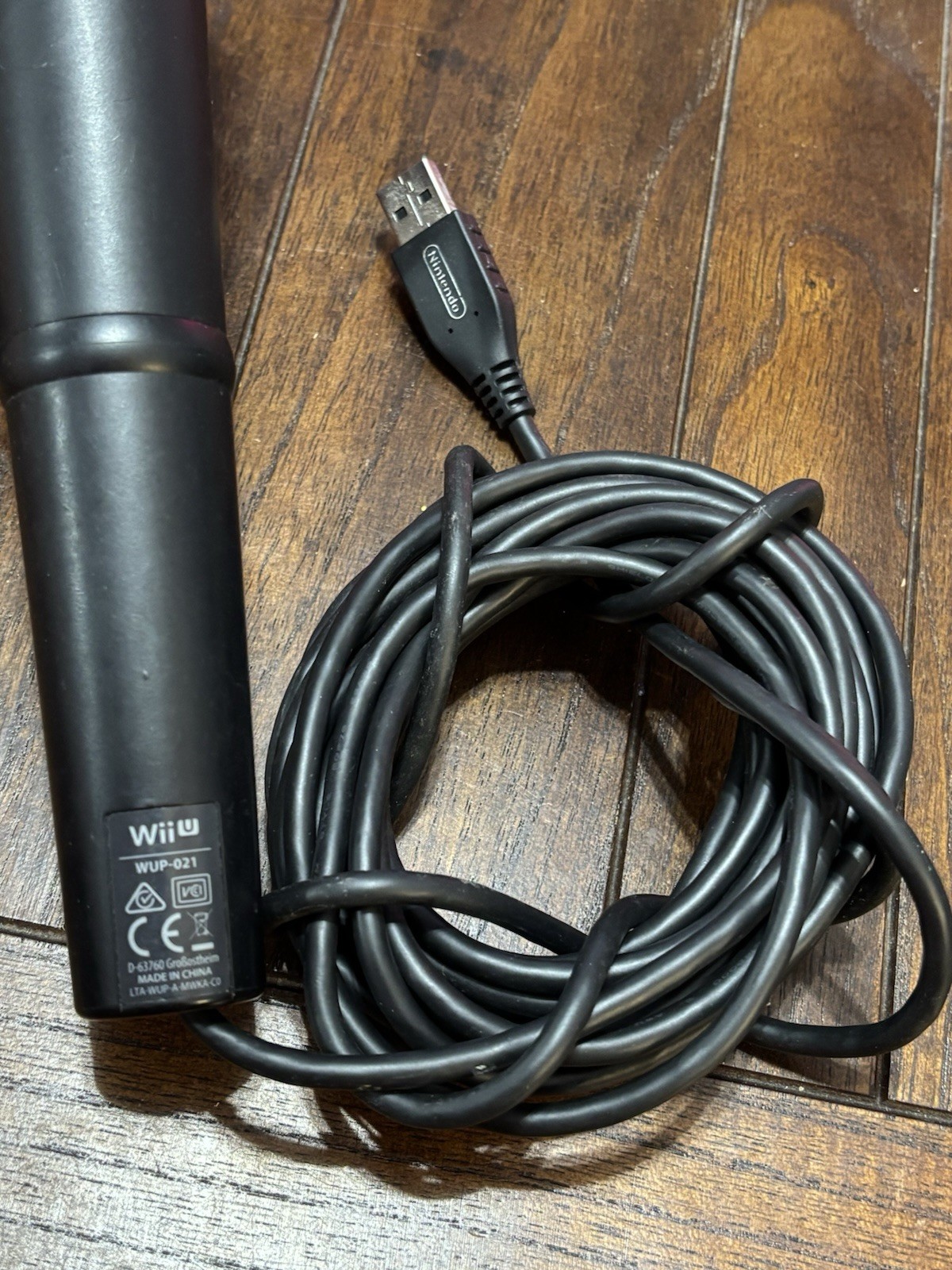 Nintendo Wii U USB Microphone WUP-021 Black Accessory for Nintendo Wii U Console
