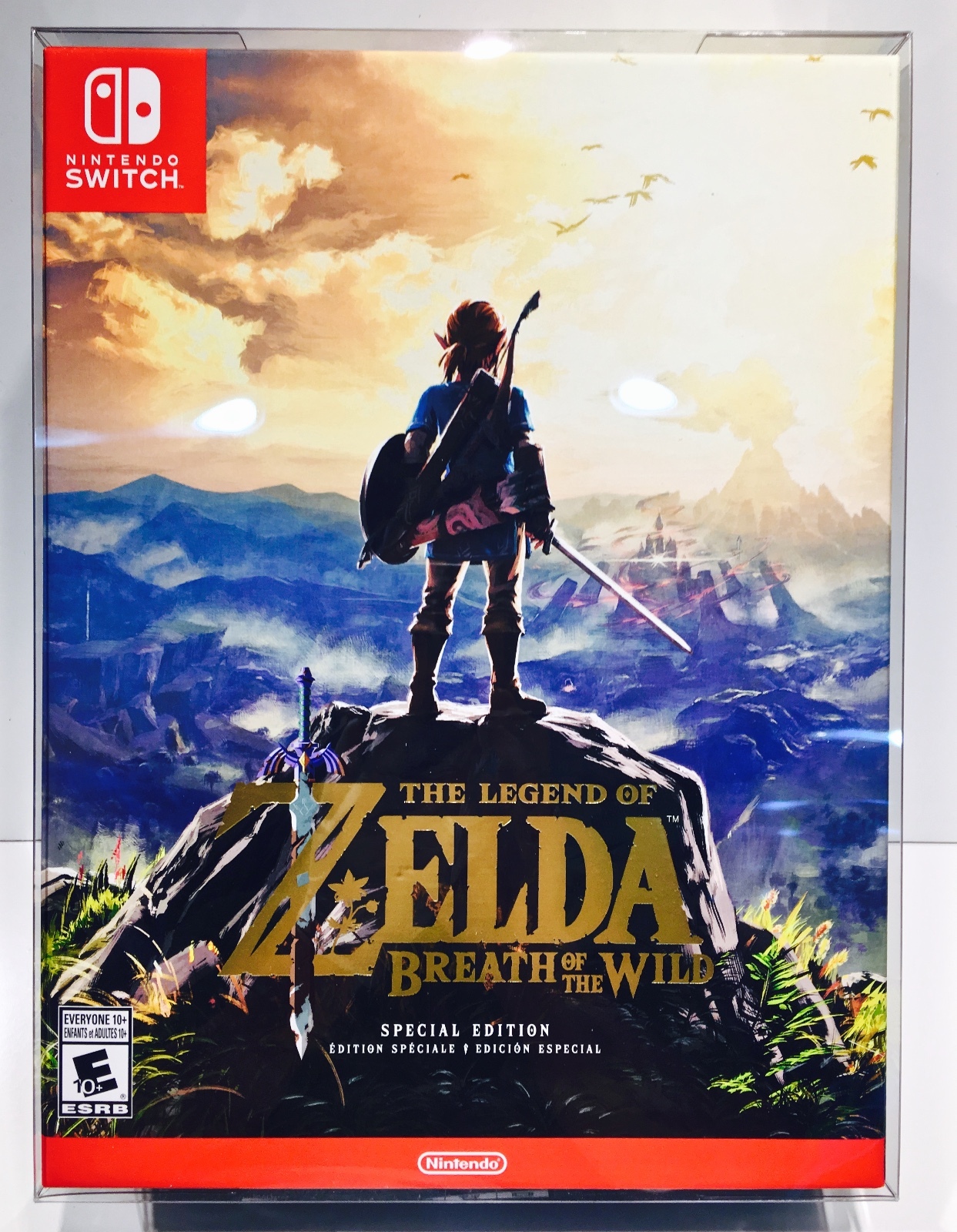 1 Box Protector for ZELDA BOTW SPECIAL EDITION NTSC SIZE ONLY! Nintendo Switch