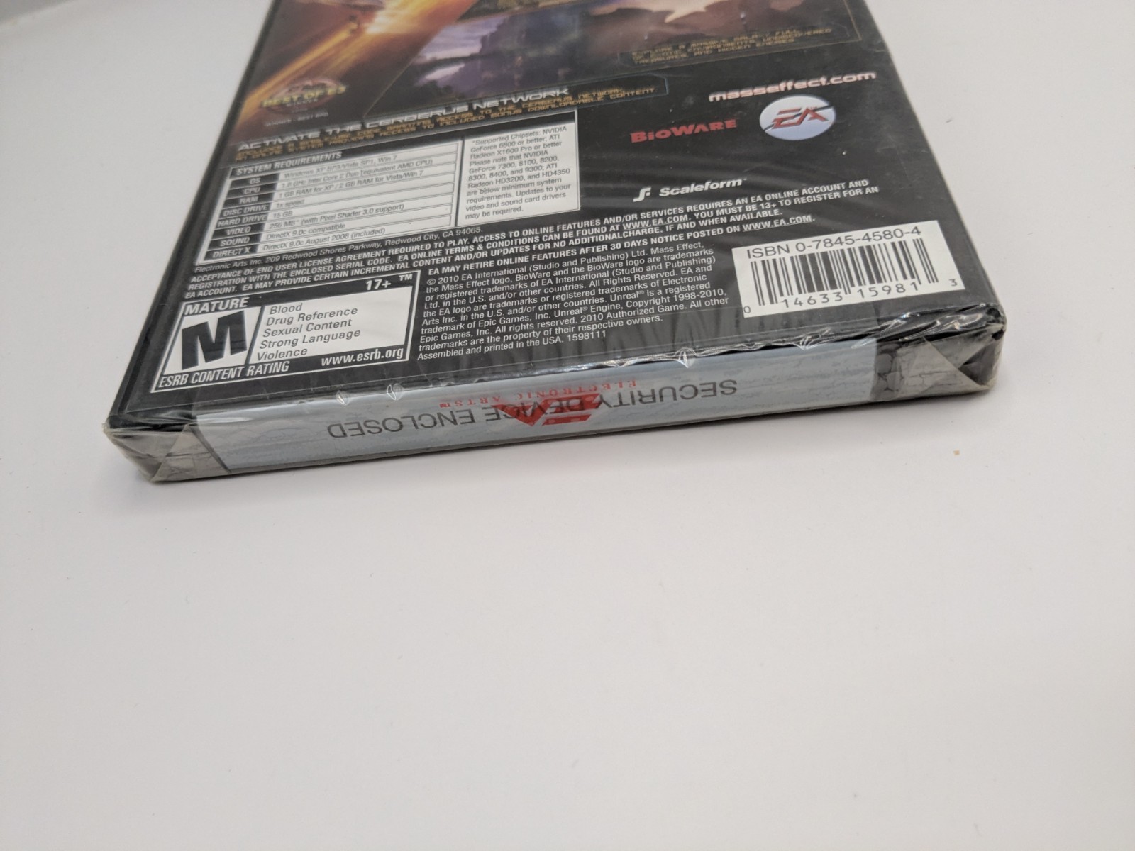 Mass Effect 2 PC DVD REGION FREE BRAND NEW SEALED FREE SHIPPING