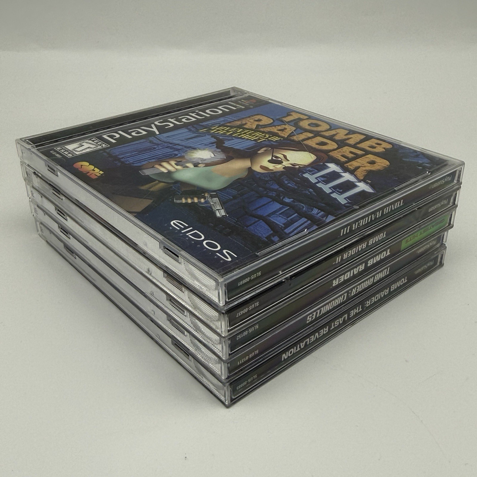 Tomb Raider 1-5 Sony PlayStation PS1: 5 Game Lot CIB Complete w/Reg Cards Tested