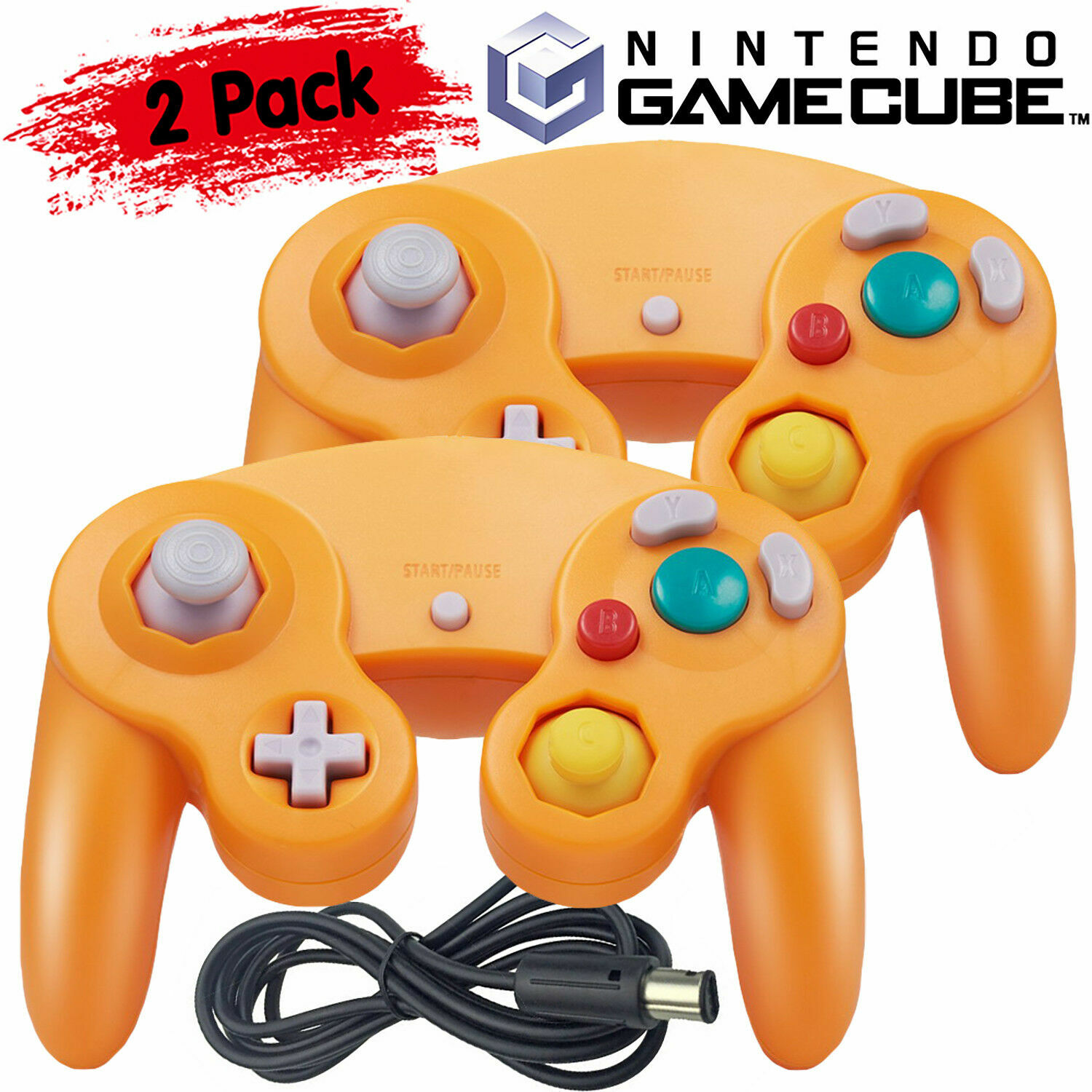 1x/2x Wired Wireless Shock Joypad Game Stick Pad Controller for Nintendo NGC GC
