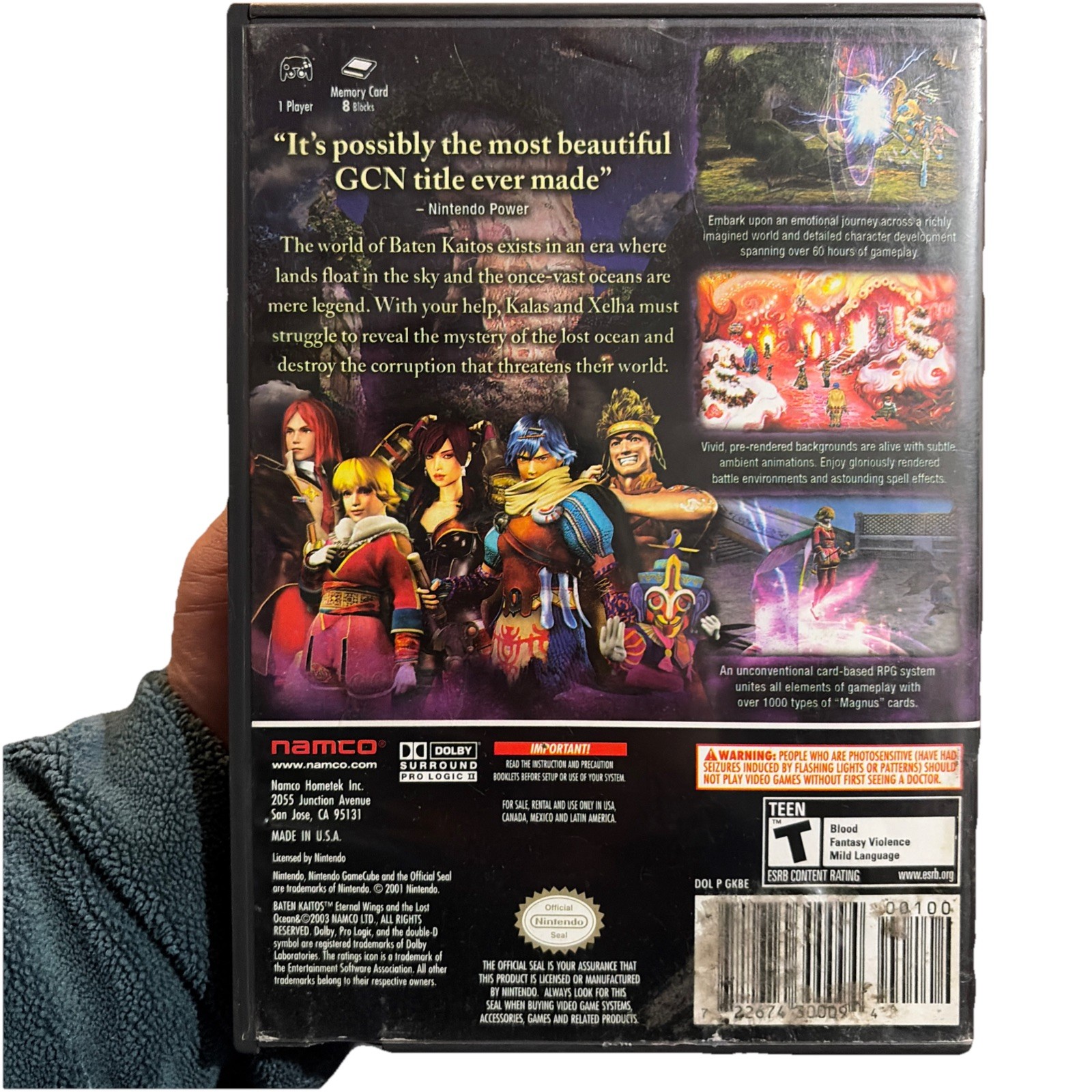 Baten Kaitos Nintendo GameCube In Box Rare Tested Works Video Game