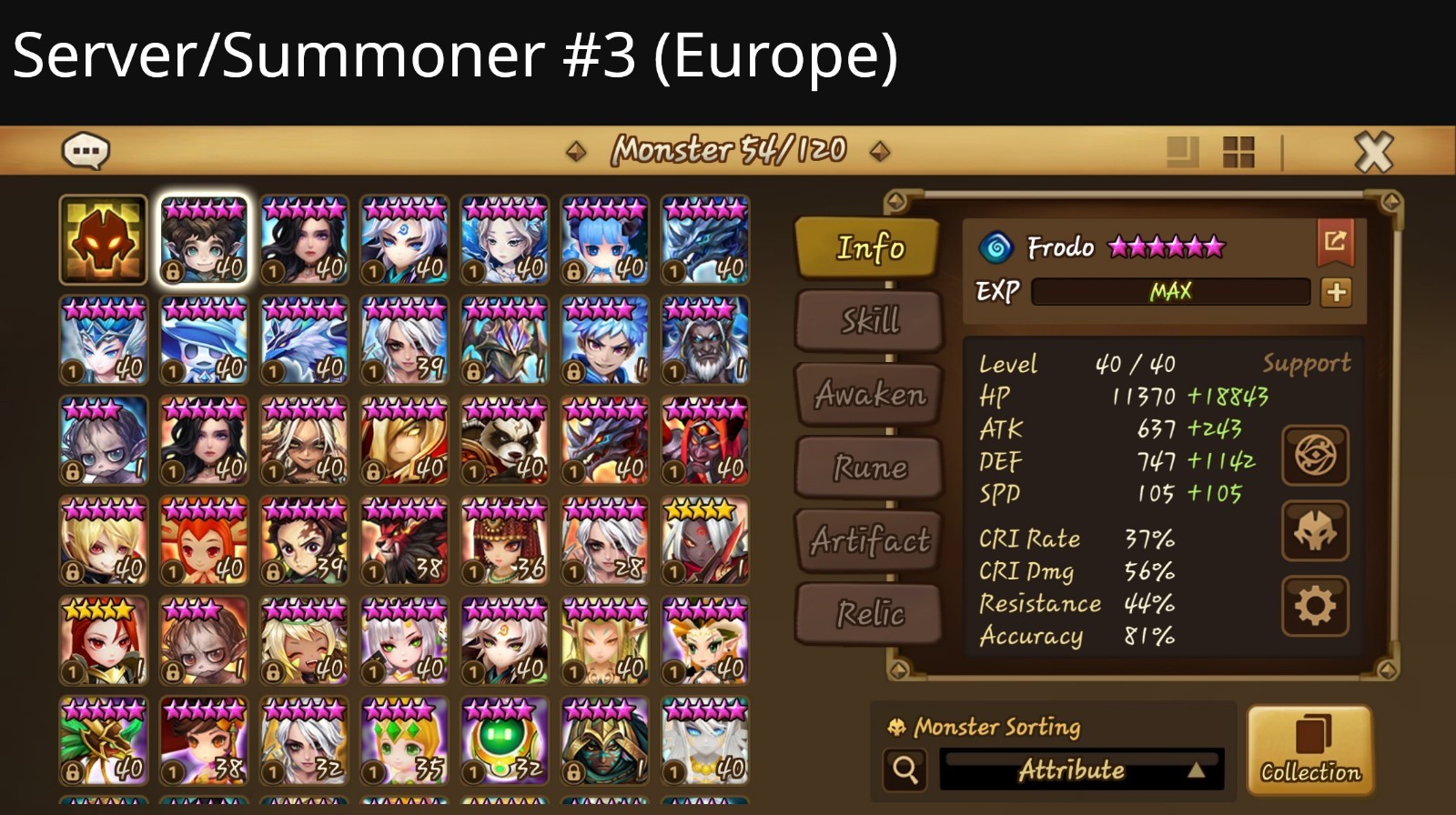 Summoners War Account, multiple servers {Global+Asia+Europe+China} 119LnD