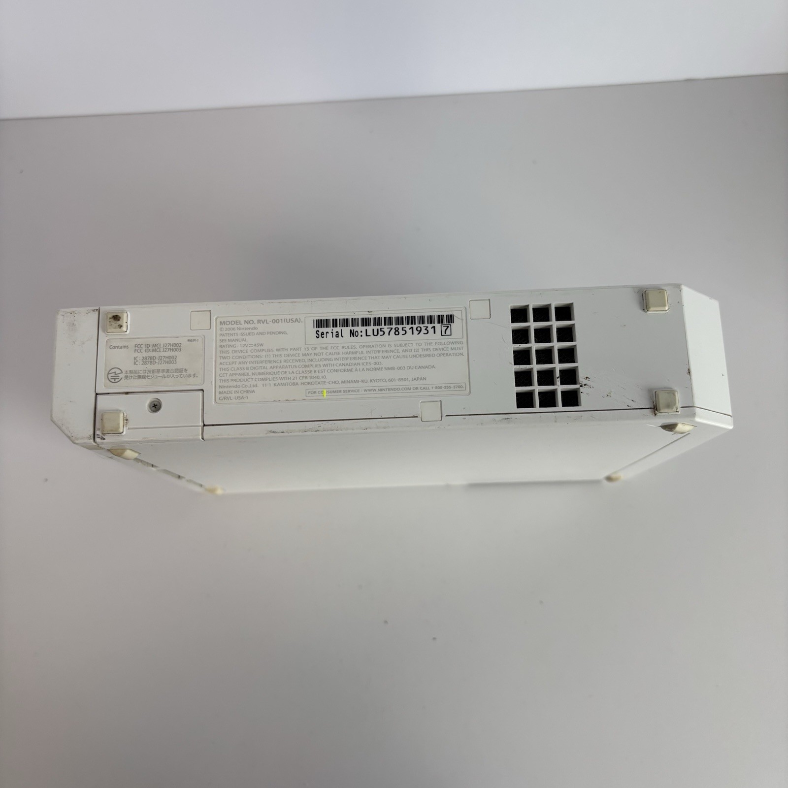 Nintendo Wii RVL-001 512 MB Home Console – White tested