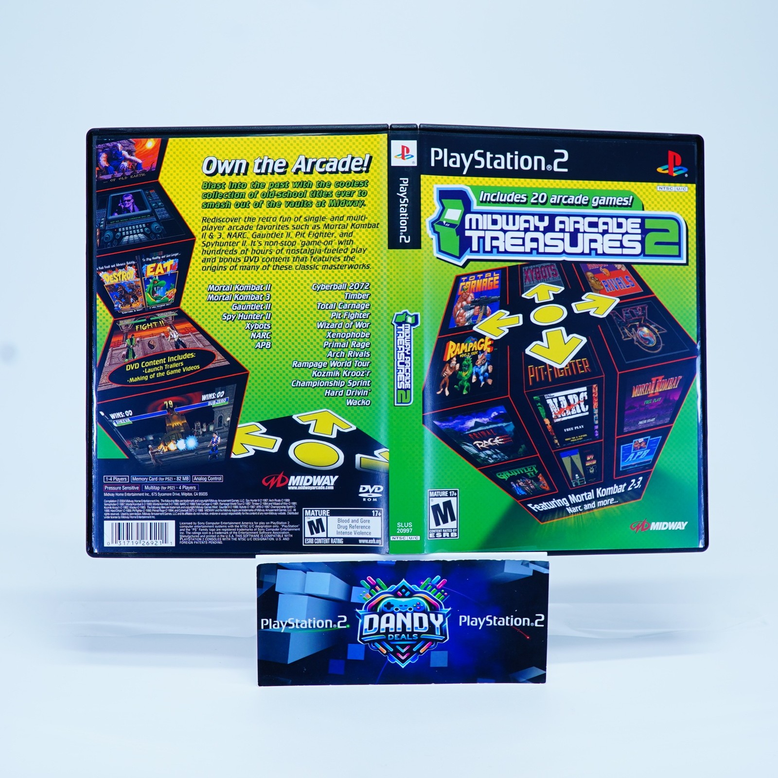 Midway Arcade Treasures 2 PS2 CIB W/ Manual – PlayStation 2