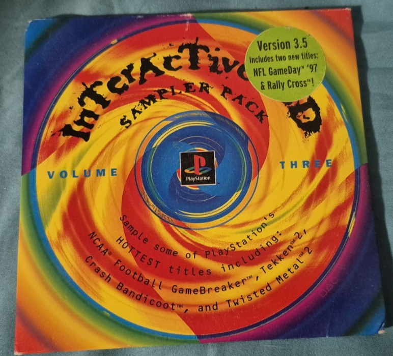 Sony PS1 Interactive CD Sampler Pack Volume 3 Version 3.5