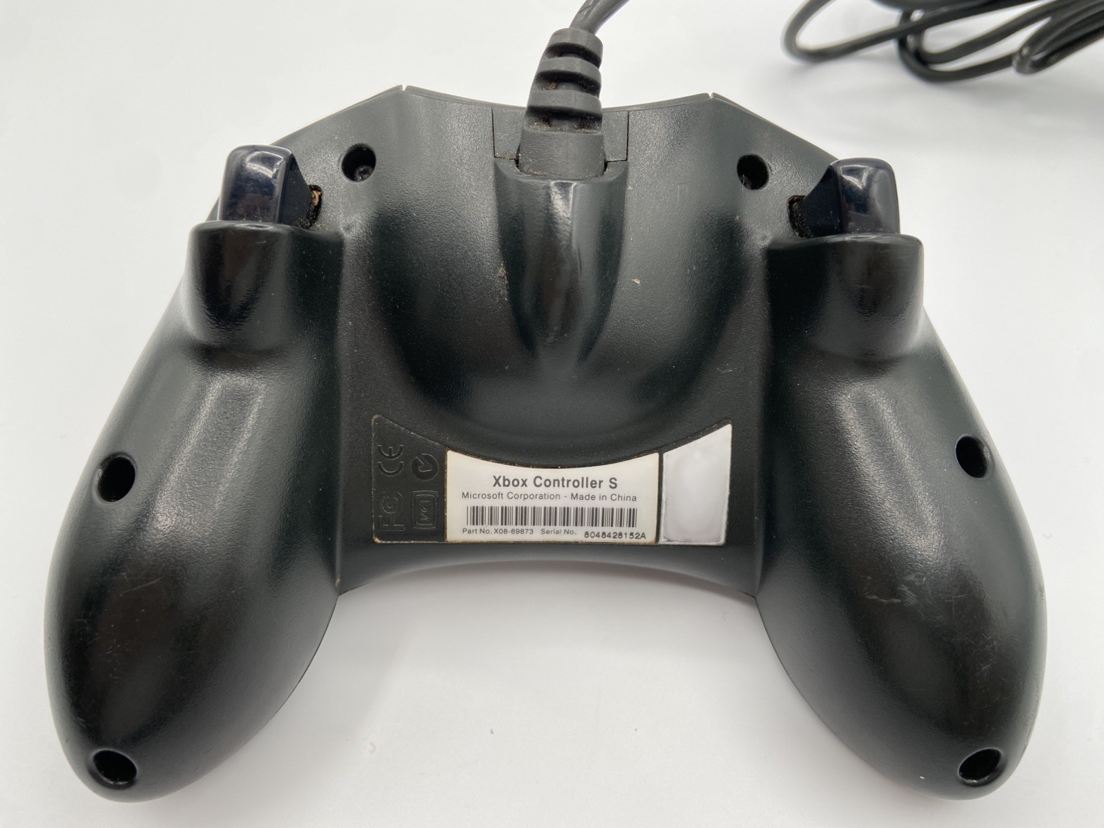Original Microsoft Xbox Controller S Type Black X08-69873 OEM Wired UNTESTED
